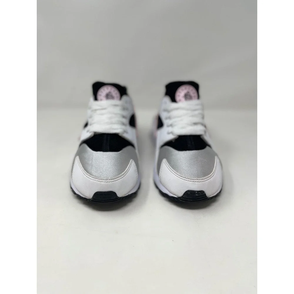 Nike Air Huarache Run GS Kids Size 7Y White Black Pink Excellent Sneakers